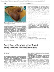 Tumor fibroso solitario renal (reporte de caso)