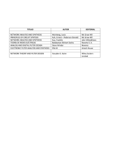 TITULO AUTOR EDITORIAL NETWORK ANALYSIS AND