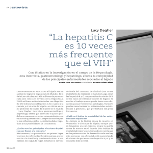 “La hepatitis c es 10 veces más frecuente que el ViH”