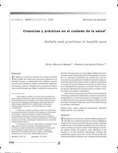 Beliefs and practices in health care