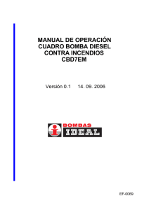manual de operación cuadro bomba diesel contra