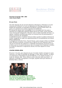 Pinochet Carta renuncia y cronología 98 2002