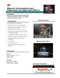 Máquina Vulcanizadora para Reparación de Cables Serie MVU-2