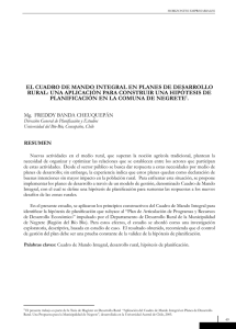 el cuadro de mando integral en planes de desarrollo rural