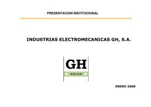 INDUSTRIAS ELECTROMECANICAS GH, S.A.