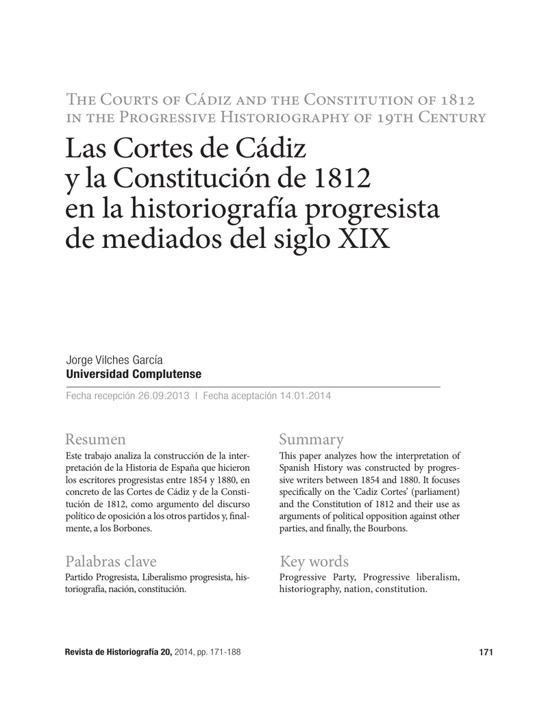 Las Cortes de Cádiz y la Constitución de 1812 en Las Cortes de Cádiz y la Constitución de 1812 en