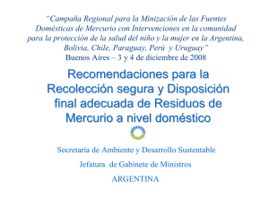 Disposición Final - Centro Regional Sudamericano Convenio de