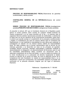 SENTENCIA T-525/97 PROCESO DE RESPONSABILIDAD FISCAL