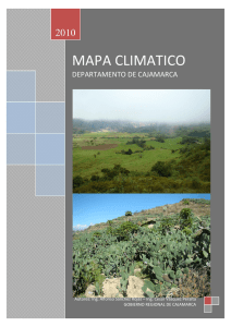 mapa climatico - Gobierno Regional Cajamarca