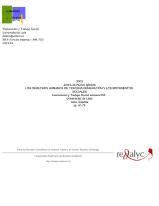 Redalyc. Los derechos humanos de tercera generaci&oacute;n y los
