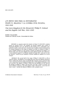 ¿Un reino más para la monarquía? Felipe IV, Irlanda y la guerra civil