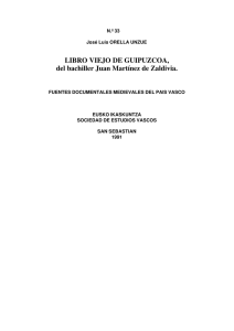 Libro Viejo de Guipúzcoa del bachiller Juan Martínez de Zaldivia. IN