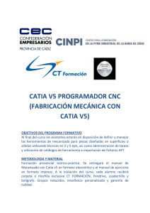 catia v5 programador cnc (fabricación mecánica con catia v5)