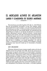 El mercader Alonso de Arlanzón lanero y comisionista de seguros