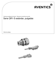 Serie QR1-S estándar, pulgadas