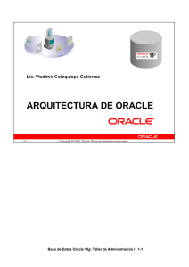 Base de Datos Oracle 10g: Taller de Administración I 1-1