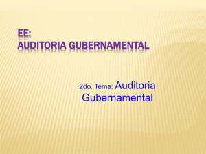 EE: Auditoria Gubernamental