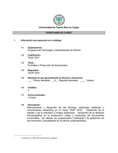 Formatos y Producción de Documentos