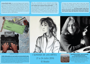 I SEMANA DE LAS ARTES 21 a 24 Julio 2016 El Boalo
