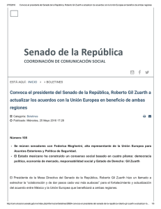 Senado de la República - Secretaría de Relaciones Exteriores