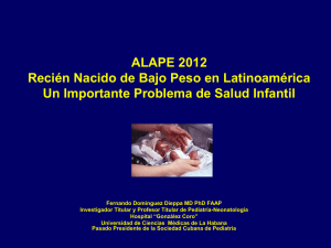 Recién Nacido de Bajo Peso - ALAPE . Asociación Latinoamericana