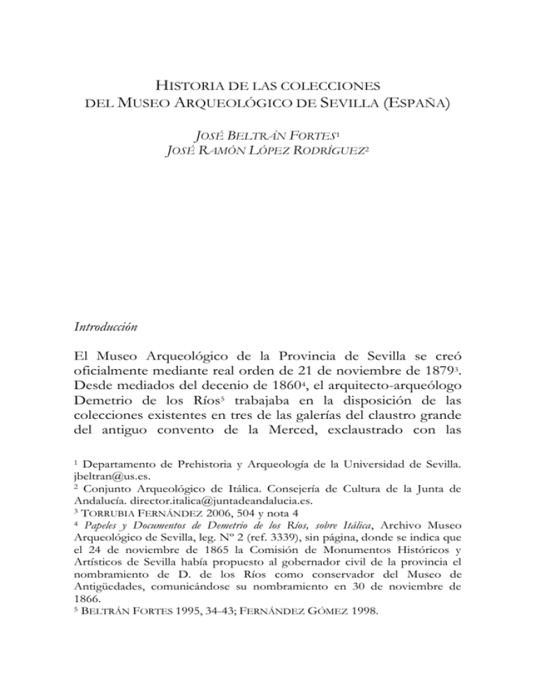 Historia De Las Colecciones Del Museo