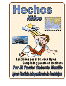Hechos Niños - Missionary Robert Murillo