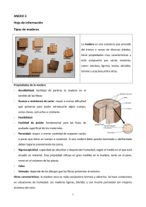 ANEXO 2 Hoja de información Tipos de maderas