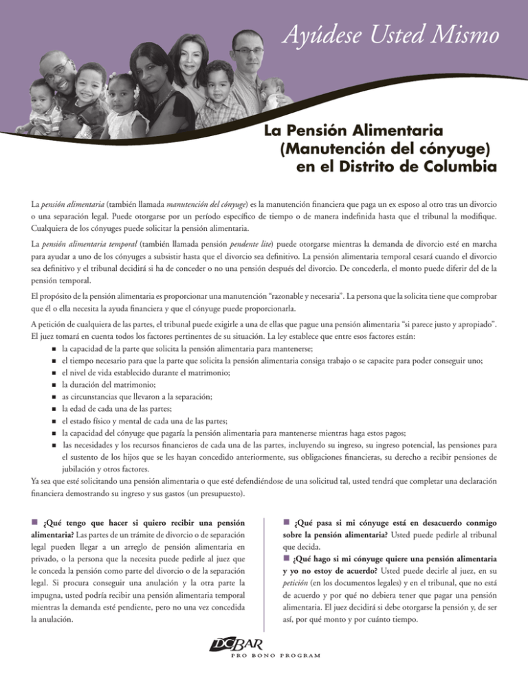 La Pensi n Alimentaria