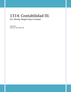 1314. Contabilidad III.