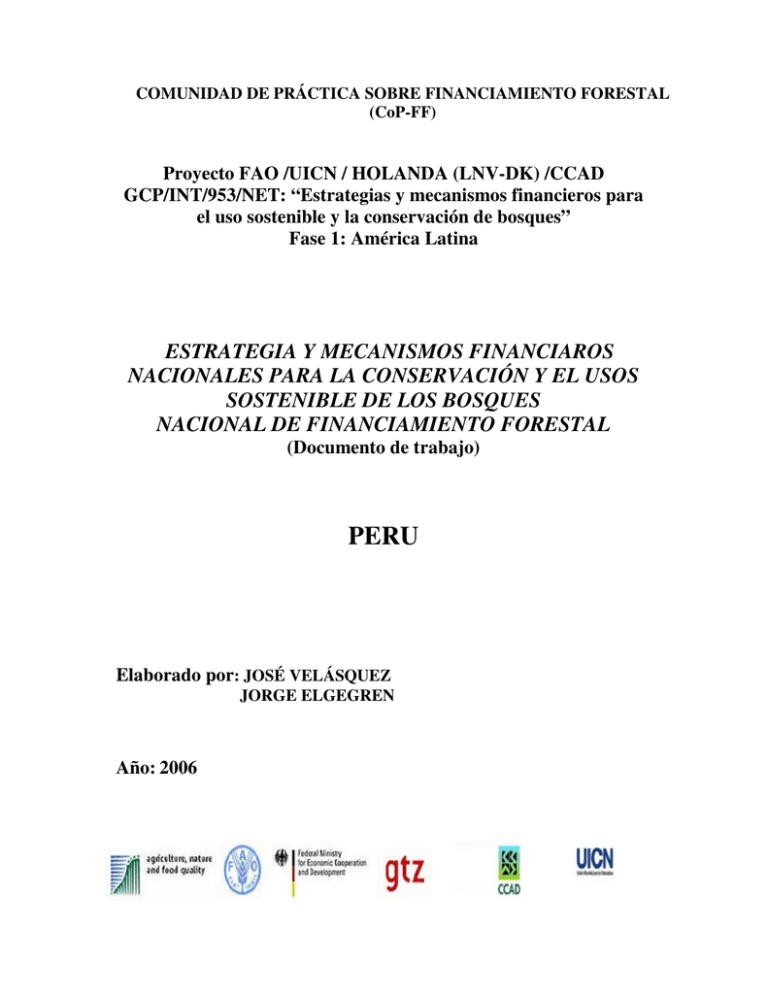 Estrategia Y Mecanismos Financieros Nacionales Para La