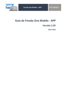 Guía de Fmoda One Mobile - APP