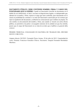 ACTA DE COMPROMISO DE CUMPLIMIENTO DE HORARIO