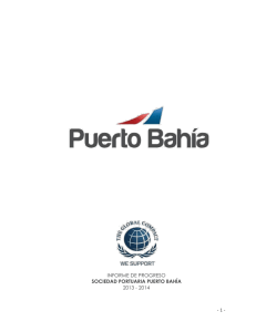 informe de progreso sociedad portuaria puerto bahía 2013 - 2014