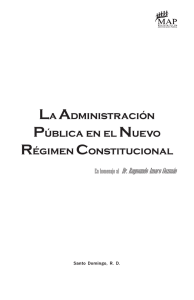 La Administración Pública en el Nuevo Régimen Constitucional