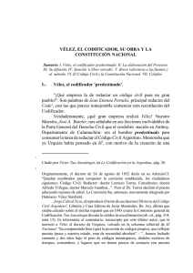 Vélez, el codificador - Academia Nacional de Derecho y Ciencias