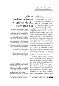 Jalisco: pueblos indígenas y regiones de alto valor biológico