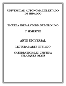 lecturas ARTE ETRUSCO - Universidad Autónoma del Estado