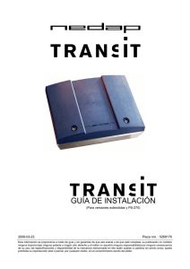 Guia de instalacion del Transit Reader