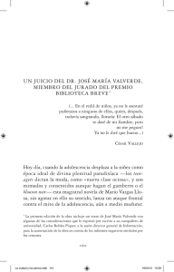 Un juicio del Dr. José María Valverde, miembro del jurado del