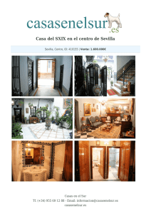 Casa del SXIX en el centro de Sevilla