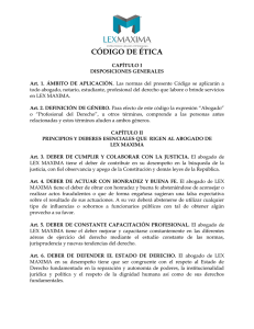 código de ética - Lex Maxima | El Salvador