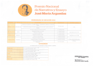 Premio Nacional de Narrativa y Ensayo José María Arguedas