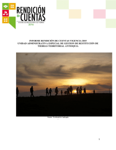 Antioquia Informe Previo de Rendición de Cuentas