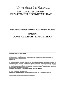 contabilidad financiera - Universitat de València