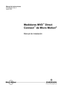 Medidores MVD™ Direct Connect™ de Micro Motion