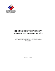 requisitos técnicos y medios de verificación