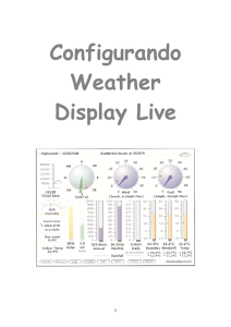 Configurando - Weather Display