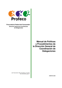 Manual de Políticas y Procedimientos de la Dirección General de