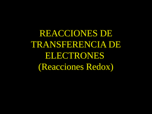Presentación sobre reacciones de transferencia de protones